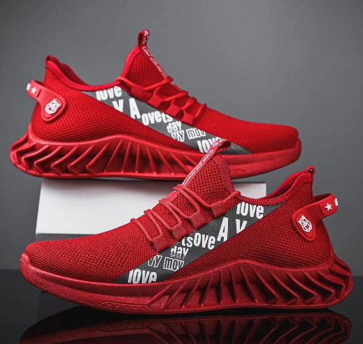 Men's Trendy Breathable Woven Sports Running Shoes