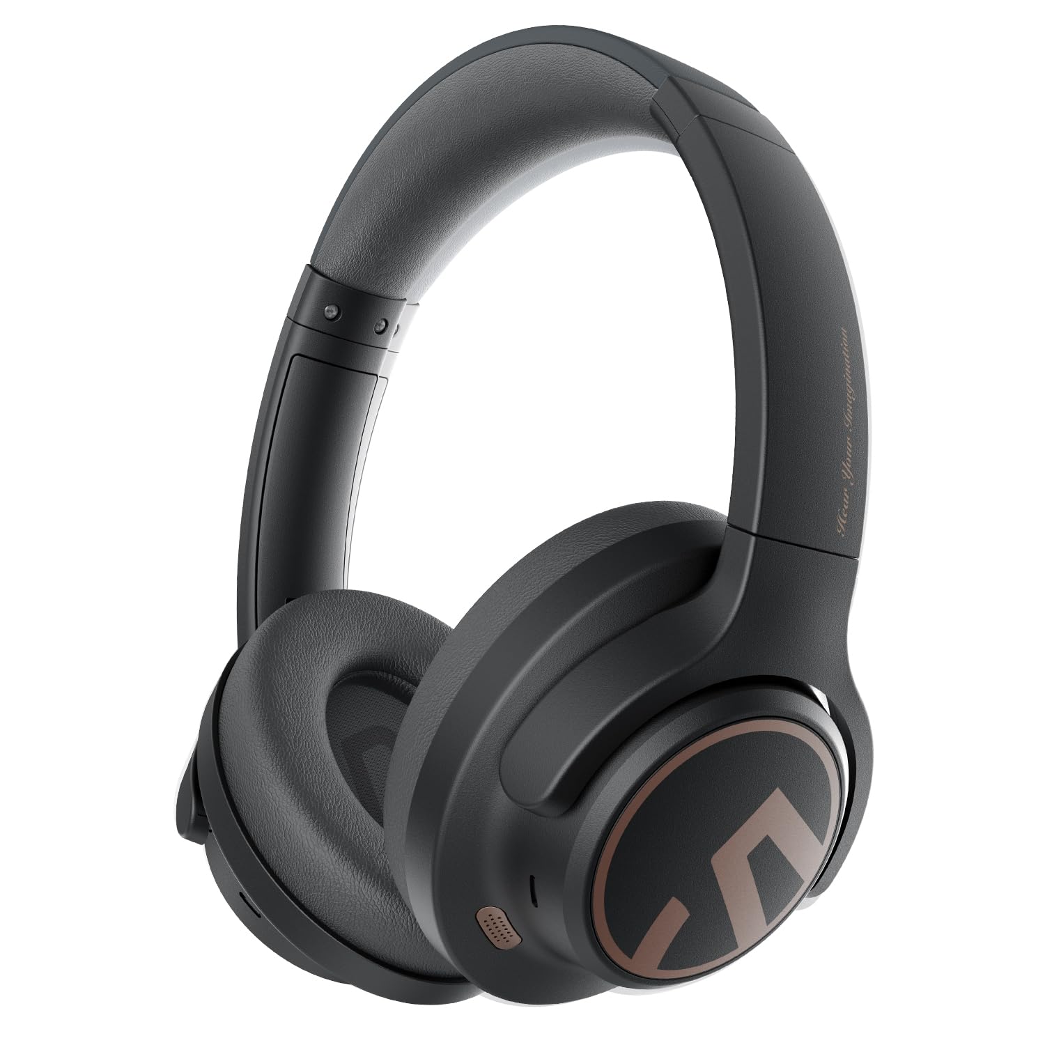 SoundPEATS Space Hybrid Active Noise Cancelling Headphones Wireless Over Ear Bluetooth Headset 123H Playtime Hi Res Audio Wired APP Custom EQ Deep Bass Comfort Ear Cups for Home Office Travel