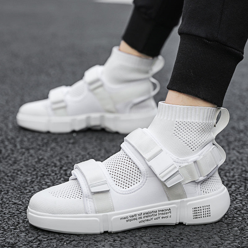 Men's High-Top Canvas Sneakers - Summer Korean Style