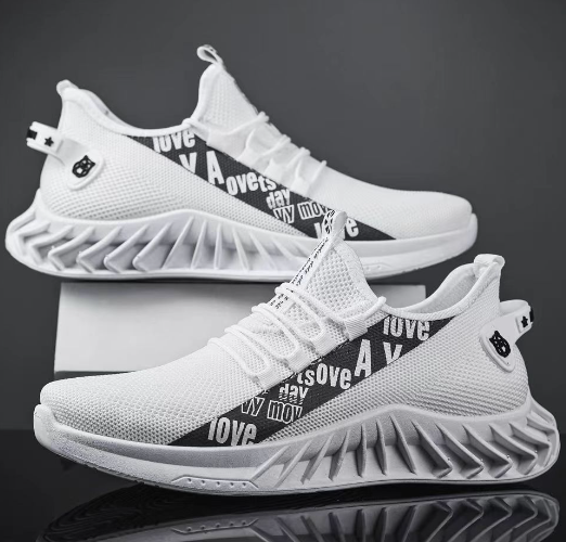 Men's Trendy Breathable Woven Sports Running Shoes