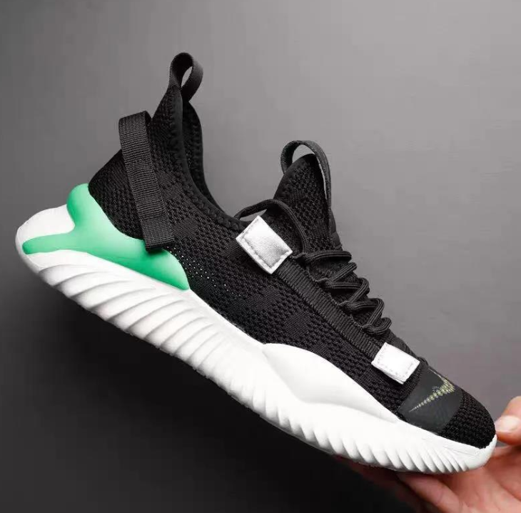 Men's Breathable Knit Sneakers - Casual Running Shoes