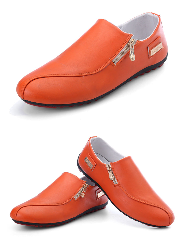Men's Casual Fashion Slip-on Loafers Leather Shoes