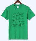 Math Formula Printed Cotton Crew Neck Men's T-Shirt
