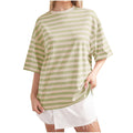 2024 Women's Summer Casual Striped Print T-Shirt
