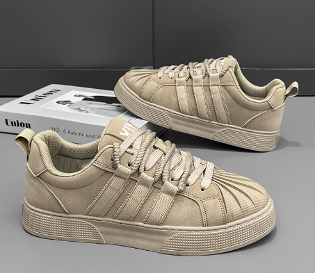Men's Stylish High-Top Casual Sneakers with Thick Sole