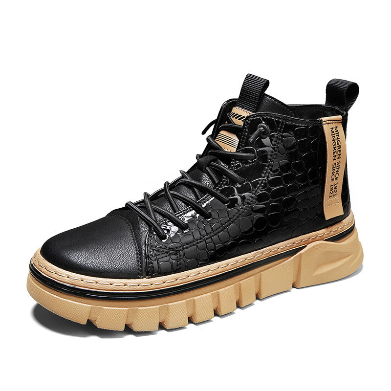 2023 Men's Leather Martin Boots - British Style Casual