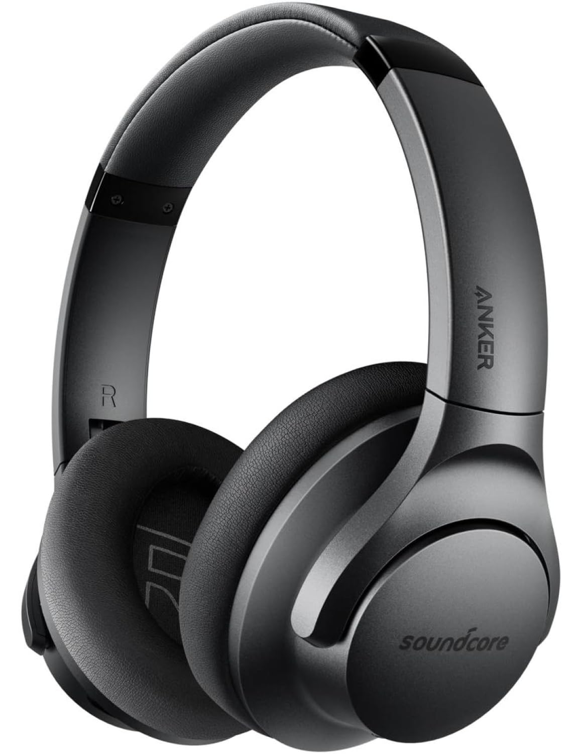 Soundcore Anker Life Q20 Hybrid Active Noise Cancelling Headphones Wireless Over Ear Bluetooth Headphones 60H Playtime Hi-Res Audio Deep Bass Memory Foam Ear Cups Travel Office