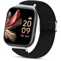 Compatible for FITVII Fitness Tracker Bands 20mm 22mm Stretch Elastics Nylon Adjustable Replacement Strap Accessories Compatible for FITVII HM57 HM78 HM68 HM21 H56 H86 Smart Watch Fitness Tracker (Black 22mm size band)