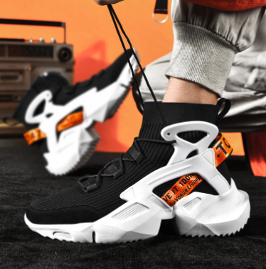 Men's High-Top Breathable Knitted Sock Sneakers