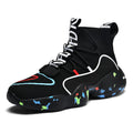 Men's High-Top Basketball Shoes - Breathable Fashion Sneakers