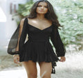 Jordan Mini Dress with Lantern Sleeves (One Piece)