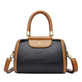 Contrast Color Crocodile Pattern Women's Tote Bag