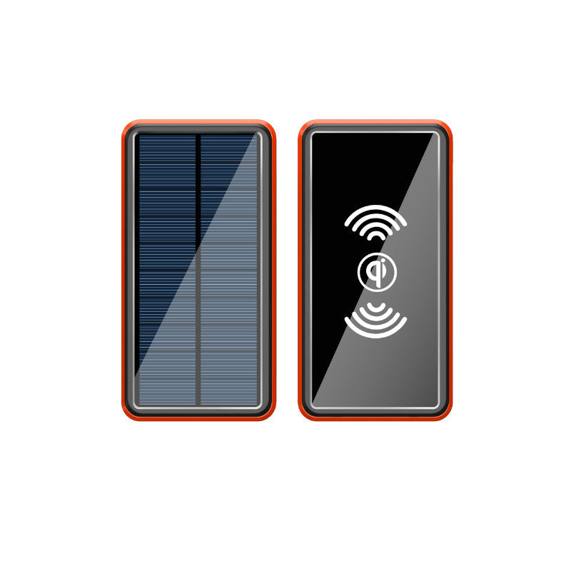 Wireless Solar Power Bank 30000mAh Outdoor Emergency