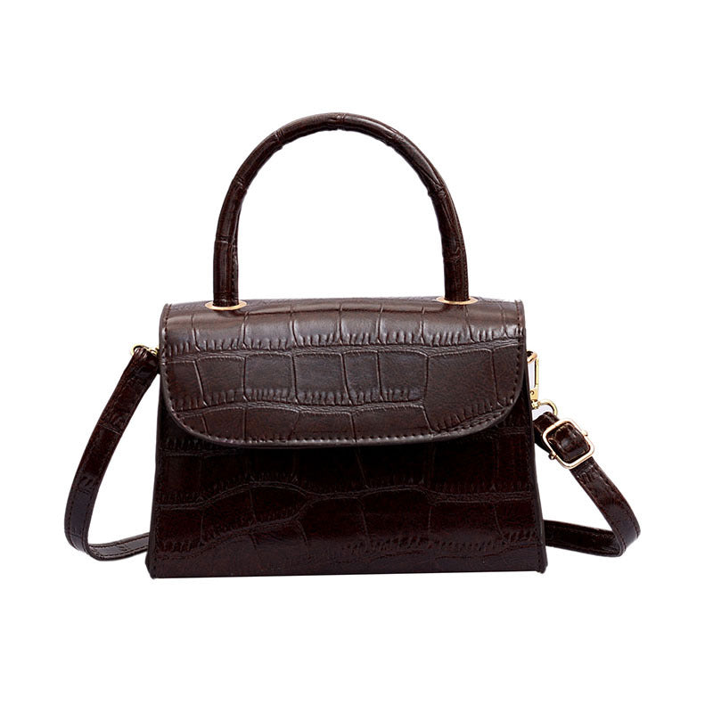 Fashionable Crocodile Pattern Mini Shoulder Bag