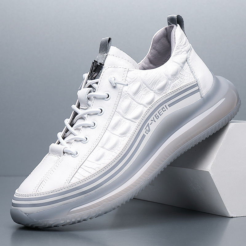 Men's Breathable Crocodile Pattern Sports Shoes