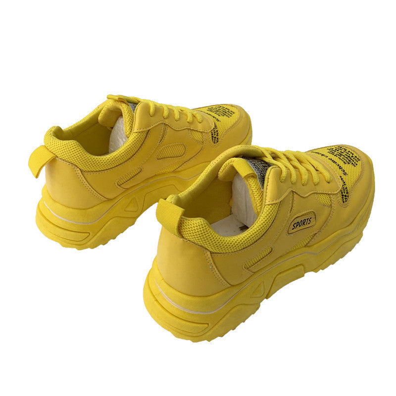 Korean Style Women's Platform Casual Dad Sneakers