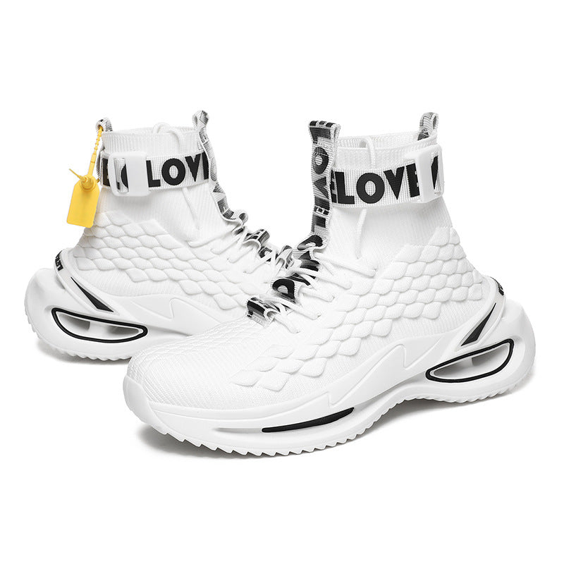 Men's High-Top Black Casual Sports Shoes for Fall 2020