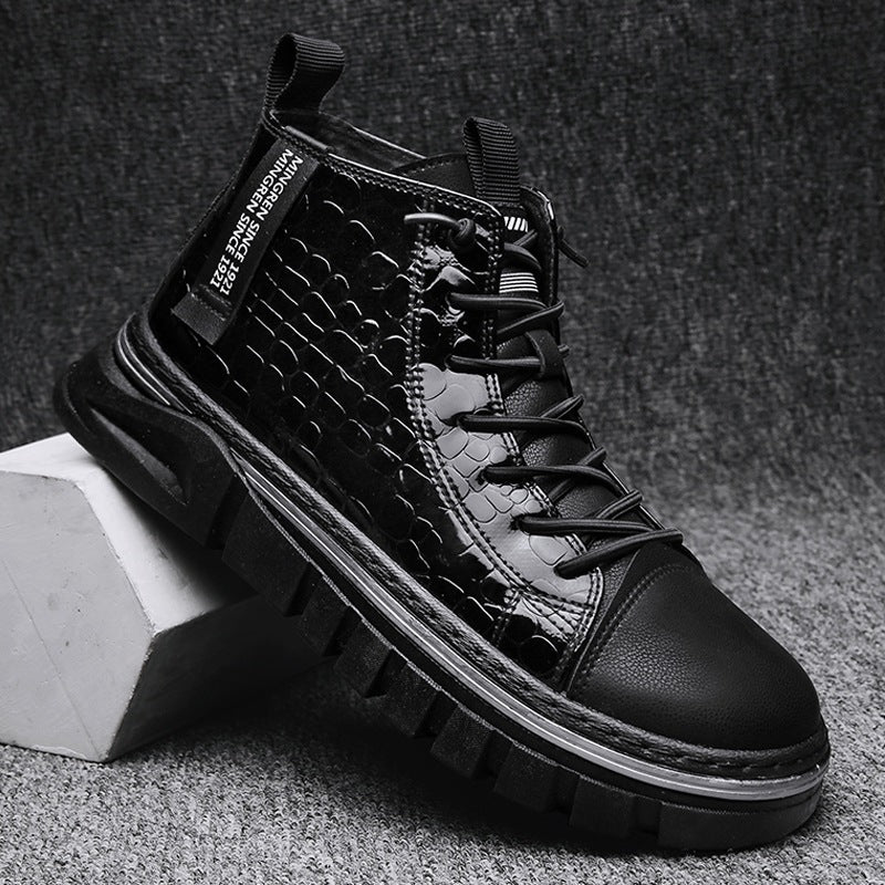2023 Men's Leather Martin Boots - British Style Casual