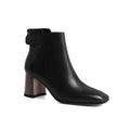 Autumn Thick-Heeled Mid-Calf Boots for Women