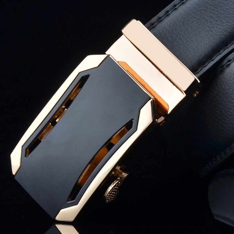Men's Genuine Leather Automatic Buckle Belt (Wholesale)