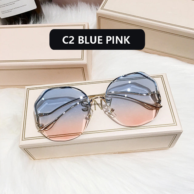 Fashion Gradient Pilot Sunglasses for Women UV400