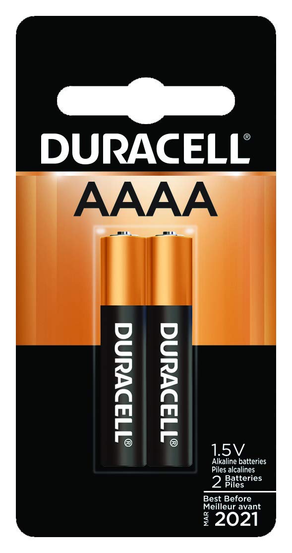 Duracell AAAA 1.5V Ultra Photo Alkaline Batteries 2 Count Pack AAAA 1.5 Volt Alkaline Battery Long-Lasting for Cameras Glucose and Blood Monitors and More