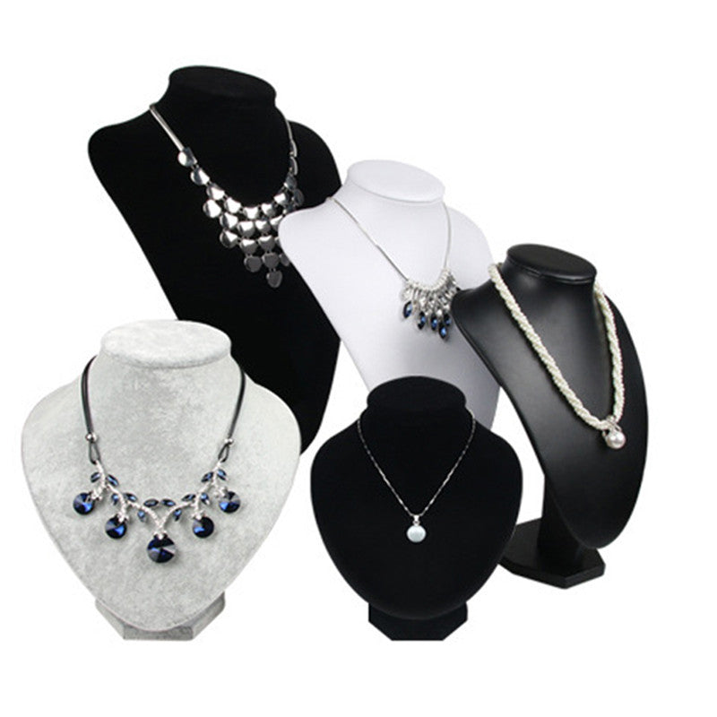 Velvet Jewelry Display Stand for Necklaces and Accessories