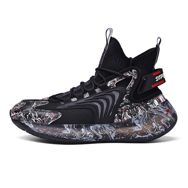 Men's Summer High-Top Breathable Basketball Shoes