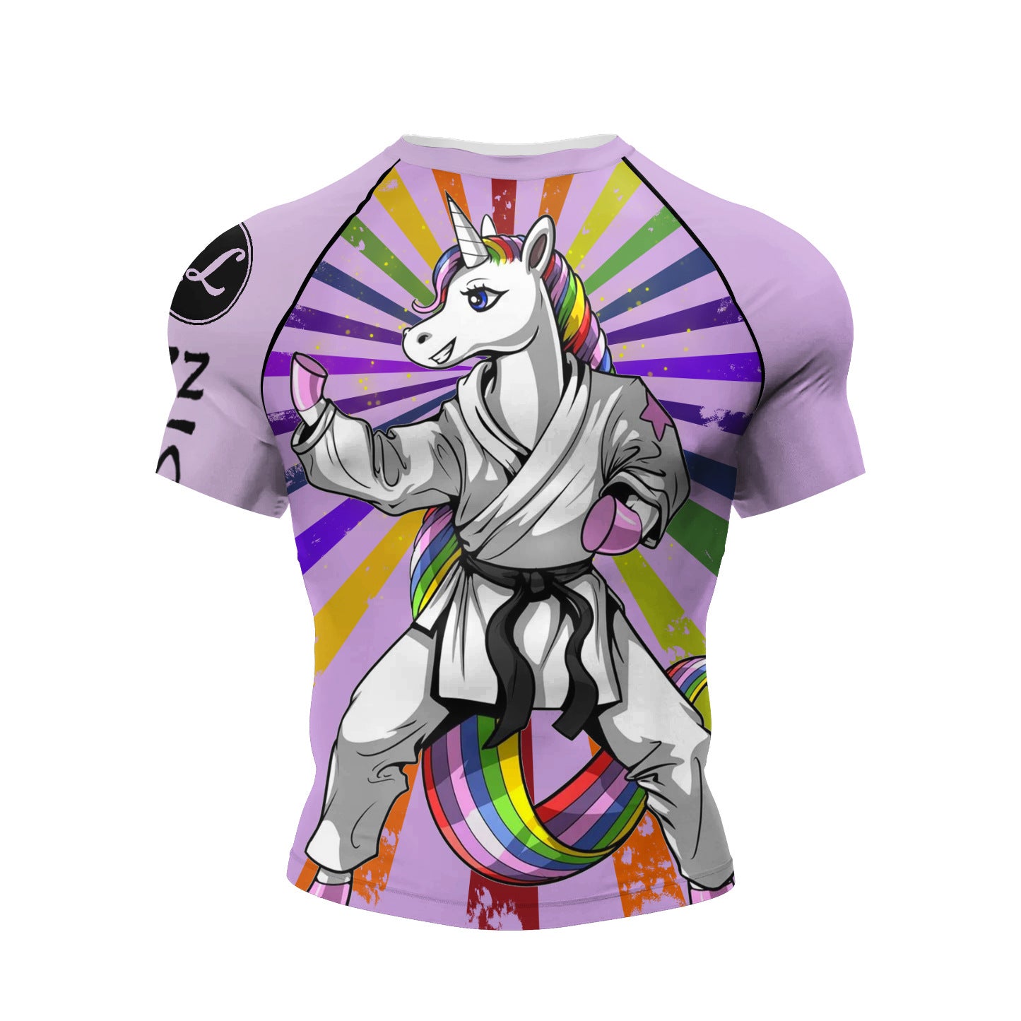 Men's 3D Digital Print Short Sleeve Athletic T-Shirt