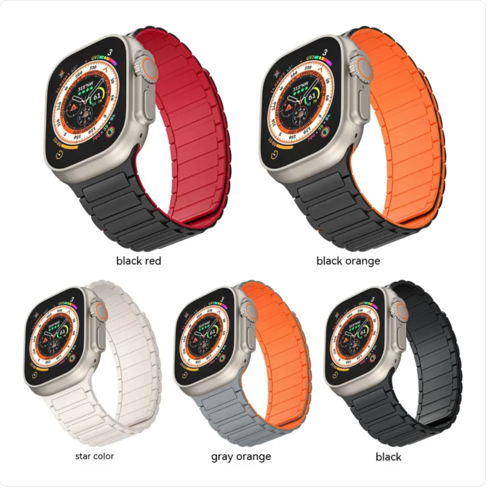 Magnetic Silicone Two-Tone Overall Strap