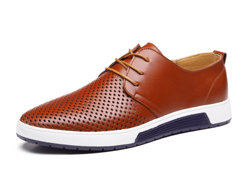 Men's Black Leather Business Formal Work Shoes