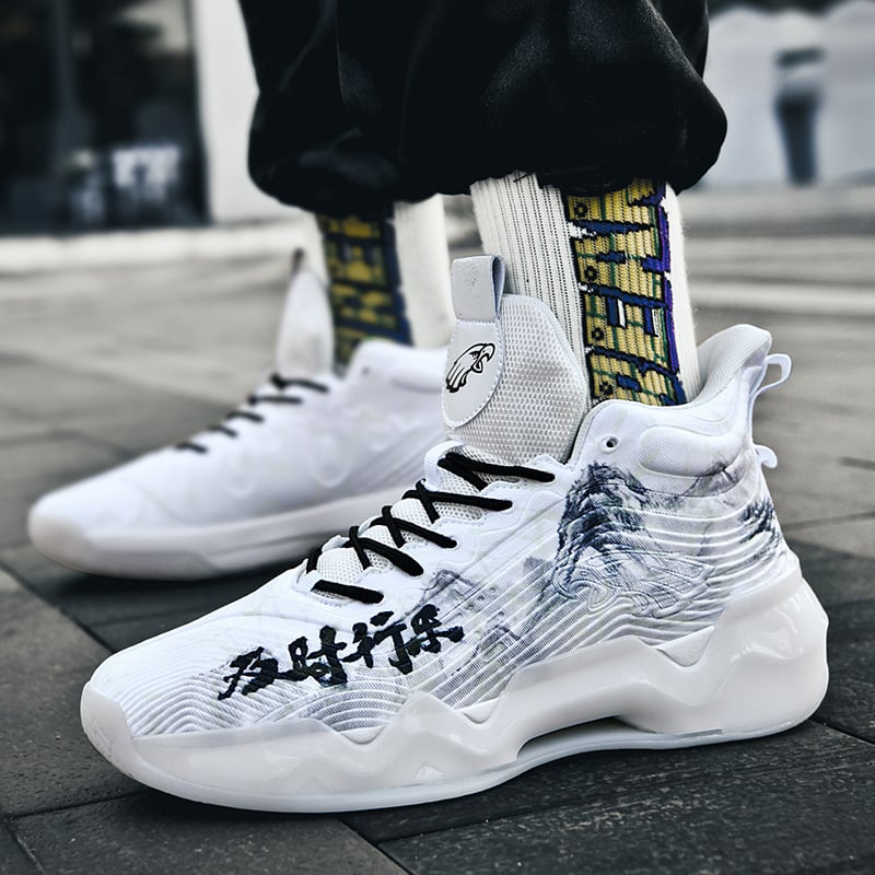 Luminous High-Top Basketball Sneakers