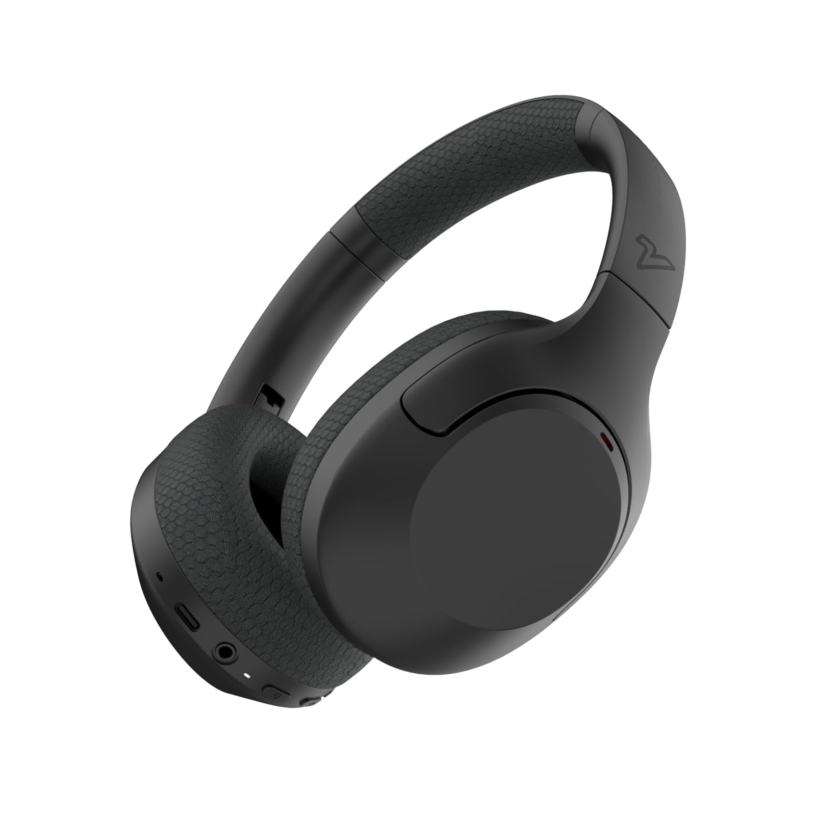 VOKALEN Hyper Pro Adaptive Active Noise Cancelling Headphones Wireless Bluetooth Over Ear Headphones with mic 60H Playtime Comfort Mesh Ear Cushions Deep Bass Hi-Res Audio Custom EQ (Black)