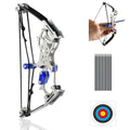 7.9" Mini Compound Bow and Archery Bow Set Hunting Bow Metal Material Archery Hunting Bow for Target Shooting Hunting Games Relieve Pressure Entertainment Fun Cool Stuff