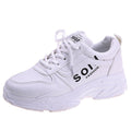 Women's Casual Thick-Soled Dad Sneakers (White)
