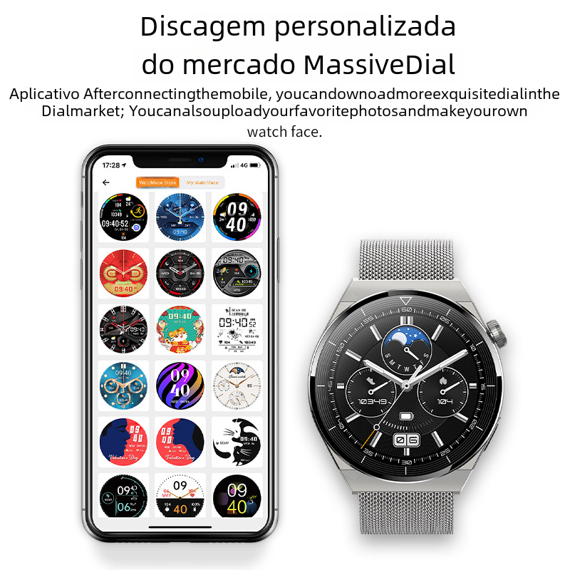 HK46 Smartwatch GT3 Pro with Bluetooth Calls and Music