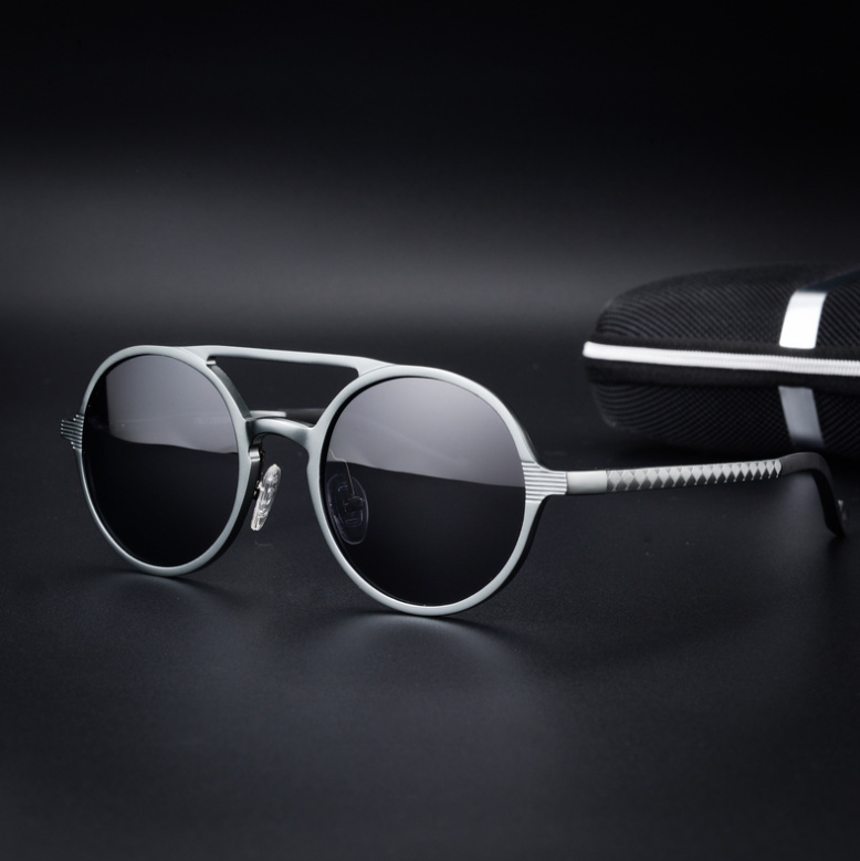 Men's Polarized Sunglasses - Vintage Round Frame