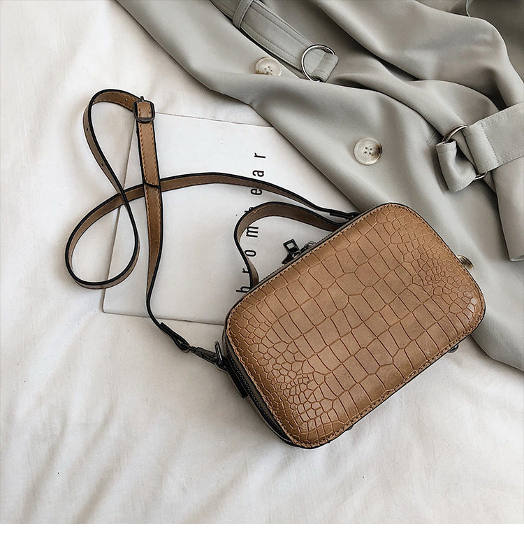 Fashion Crocodile Pattern Handbag - Retro Style