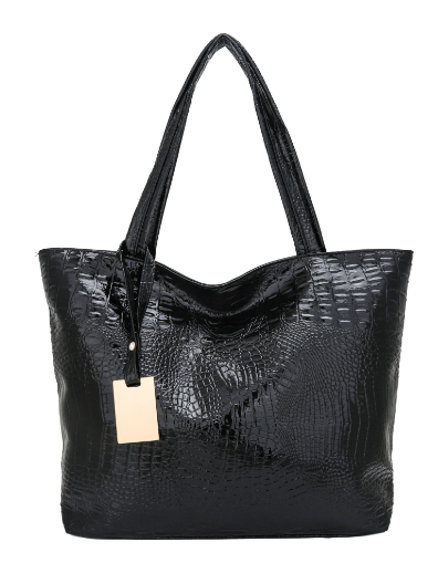 Versatile Crocodile Pattern Women's Shoulder Handbag