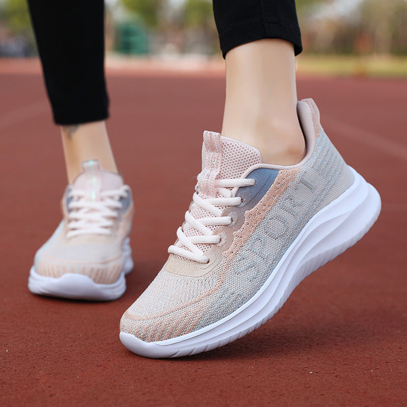 Fashionable Women's Breathable Mesh Running Shoes