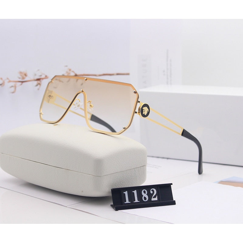Fashionable Gradient Rimless Sunglasses for Adults