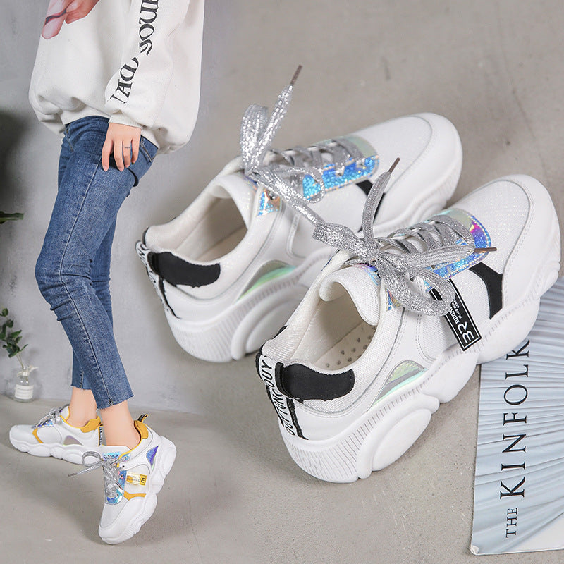 Thick-Soled Women's Bear Sneakers - Trendy Spring Style