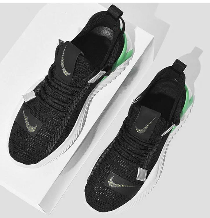 Men's Breathable Knit Sneakers - Casual Running Shoes