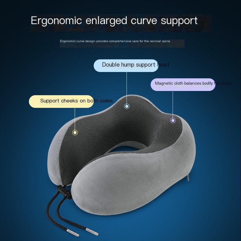 Memory Foam U-Shaped Neck Pillow for Travel