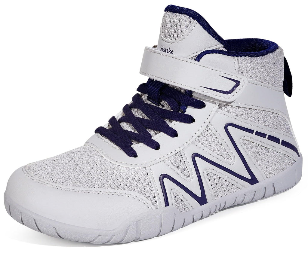 Sisttke Wrestling Shoes for Kids Boys Girls Boxing Shoes Outdoor Sports Sneakers Grey
