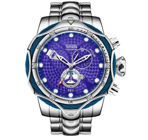 Men's Quartz Watch with Steel Band
