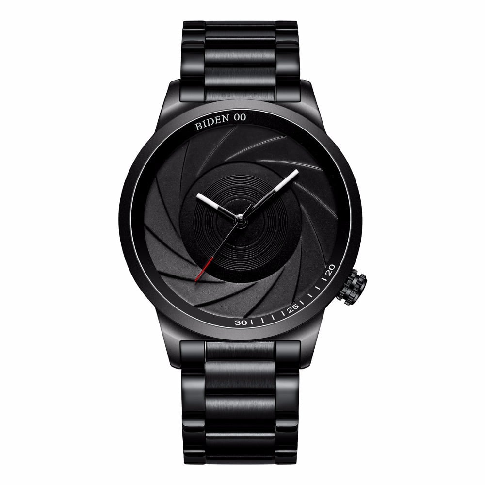 Men's Fashion Steel Band Watch with Large Dial