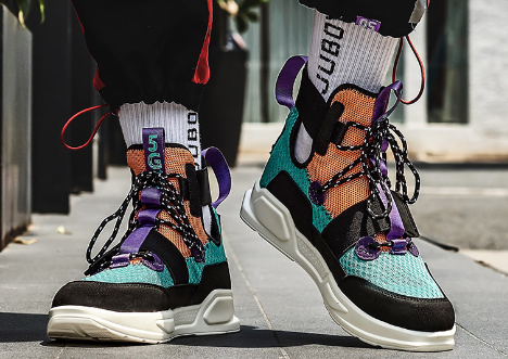 High-Top Casual Sports Sneakers for Hip-Hop Style