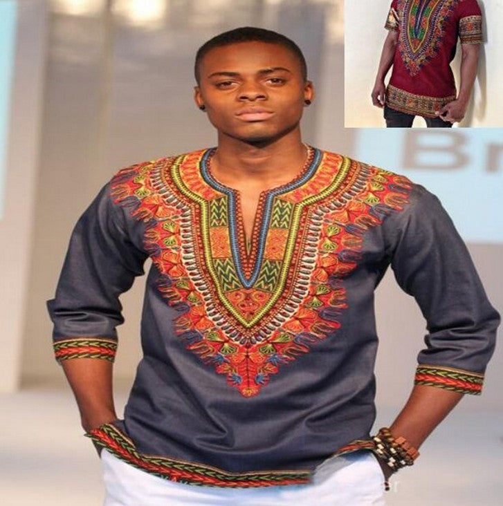 Men's Long Sleeve Printed T-Shirt