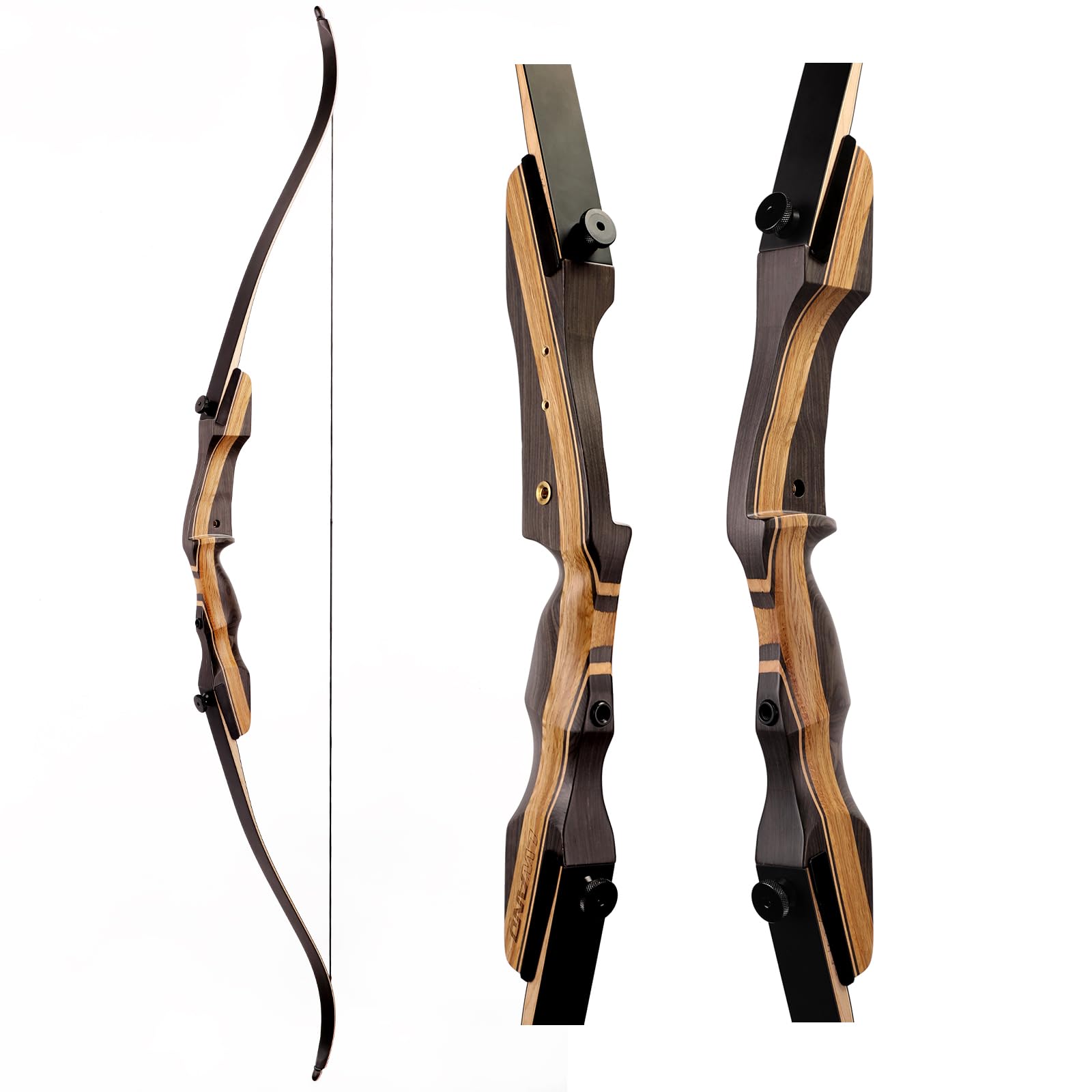 LWANO Archery Takedown Recurve Bow 62" Standard Recurve Bow for Aldults & Beginners Right Handed 25-50 Lbs